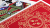 Red Roses Gold Foil Playing Cards (Fully Marked)
