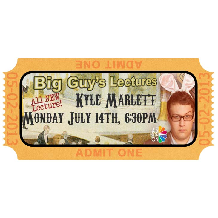 Kyle Marlett Lecture Advance Tickets $20.00 ($25 at door)
