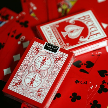 Reversed Back Bicycle Deck - Red