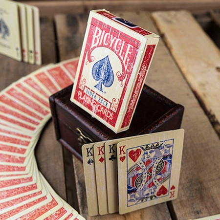Bicycle Rider Back Faded Red Deck