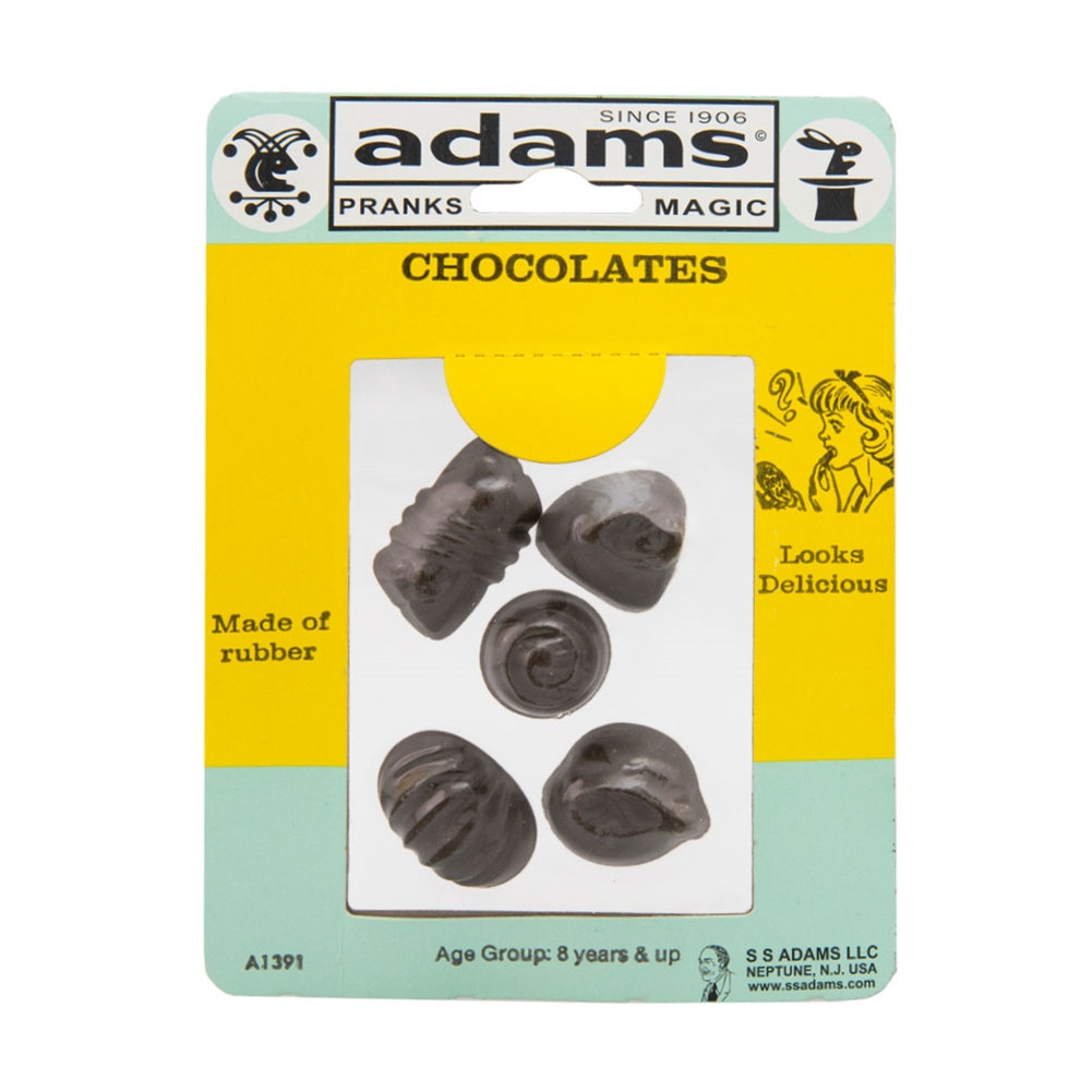 RUBBER CHOCOLATES - SS ADAMS