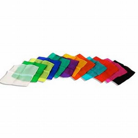 Assorted 36 inch Colored Silks- Professional Grade (12 Pack)