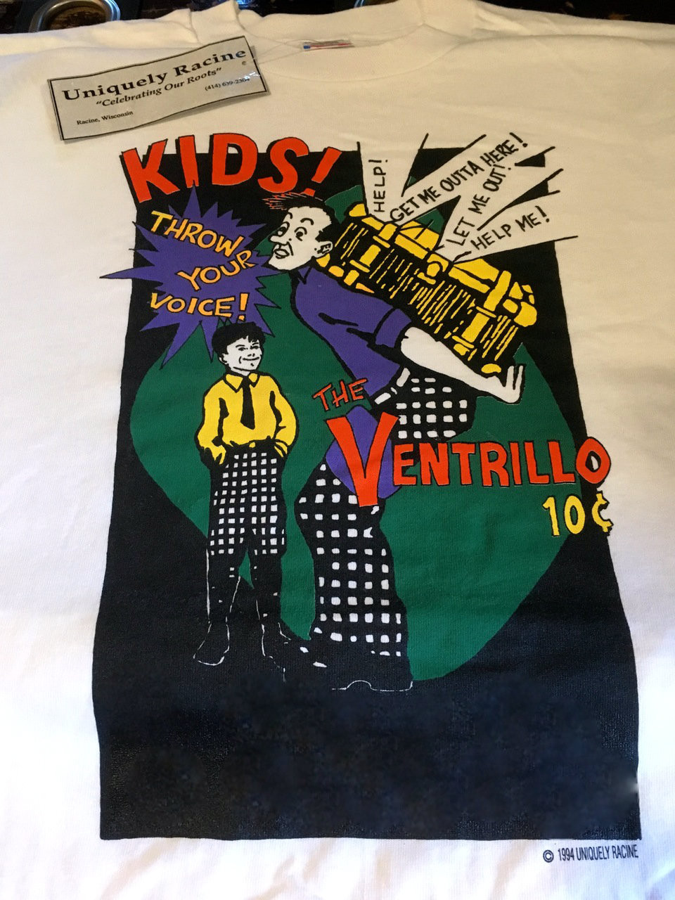 Ventrillo Tee Shirt ( A Rare Find!)