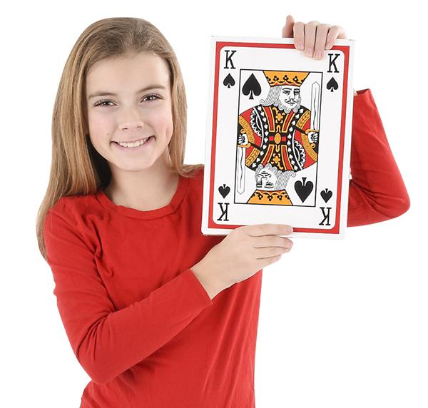 Economy JUMBO POKER CARD DECK 8.5" x 11.5"
