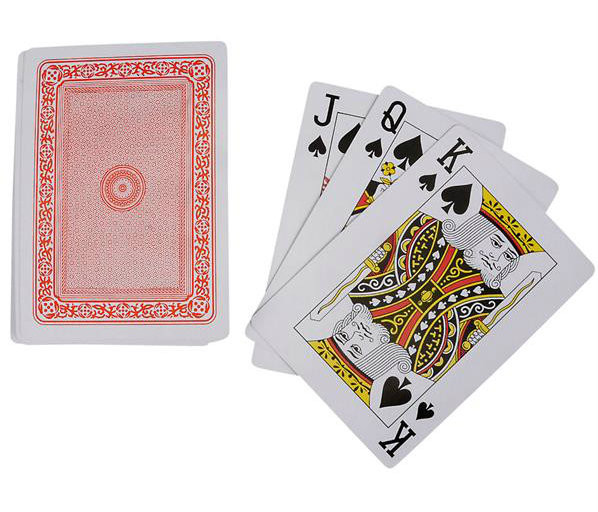 Economy EXTRA LARGE POKER CARD DECK  5" x 7"