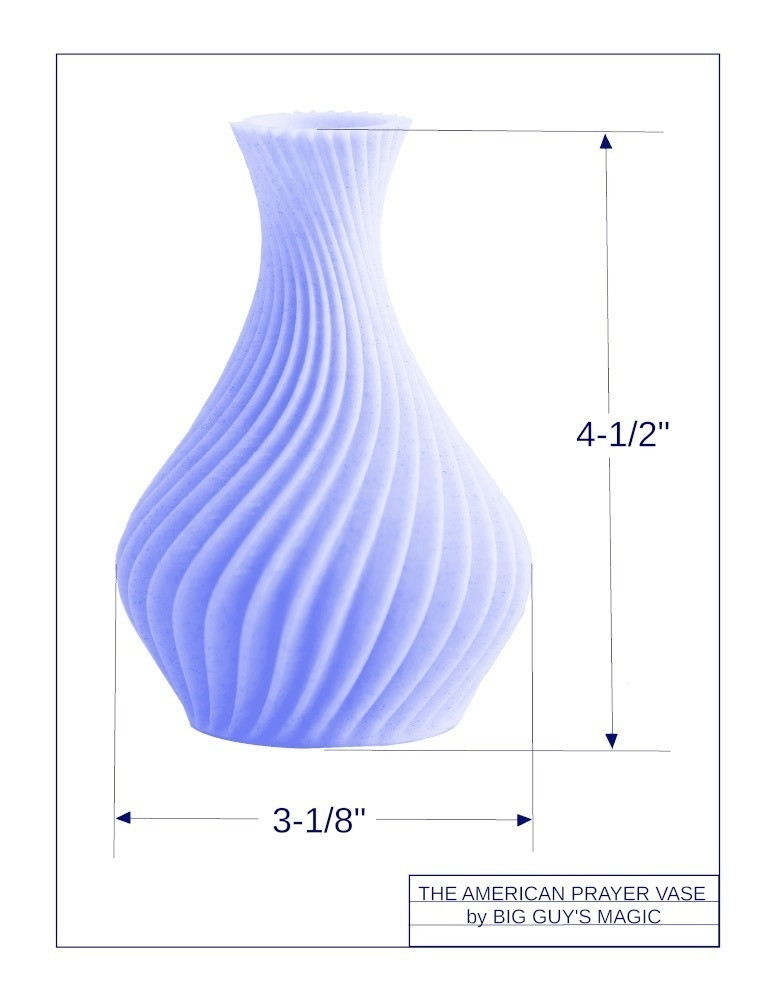 The American Prayer Vase - Genie Bottle (BLACK MAMBA) by Big Guy's Magic