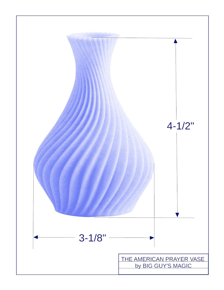 The American Prayer Vase  - Genie Bottle (RAINBOW PASTEL) by Big Guy's Magic