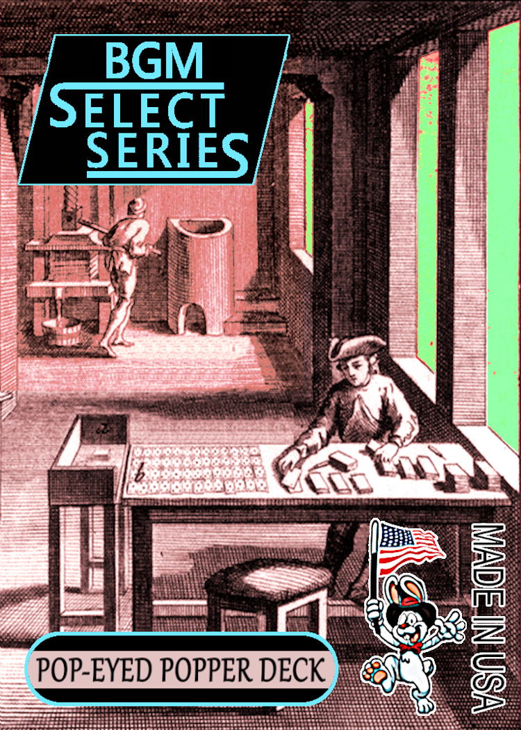 BGM Select Series Bicycle Blue Pop-Eyed Popper Deck by Big Guy's Magic