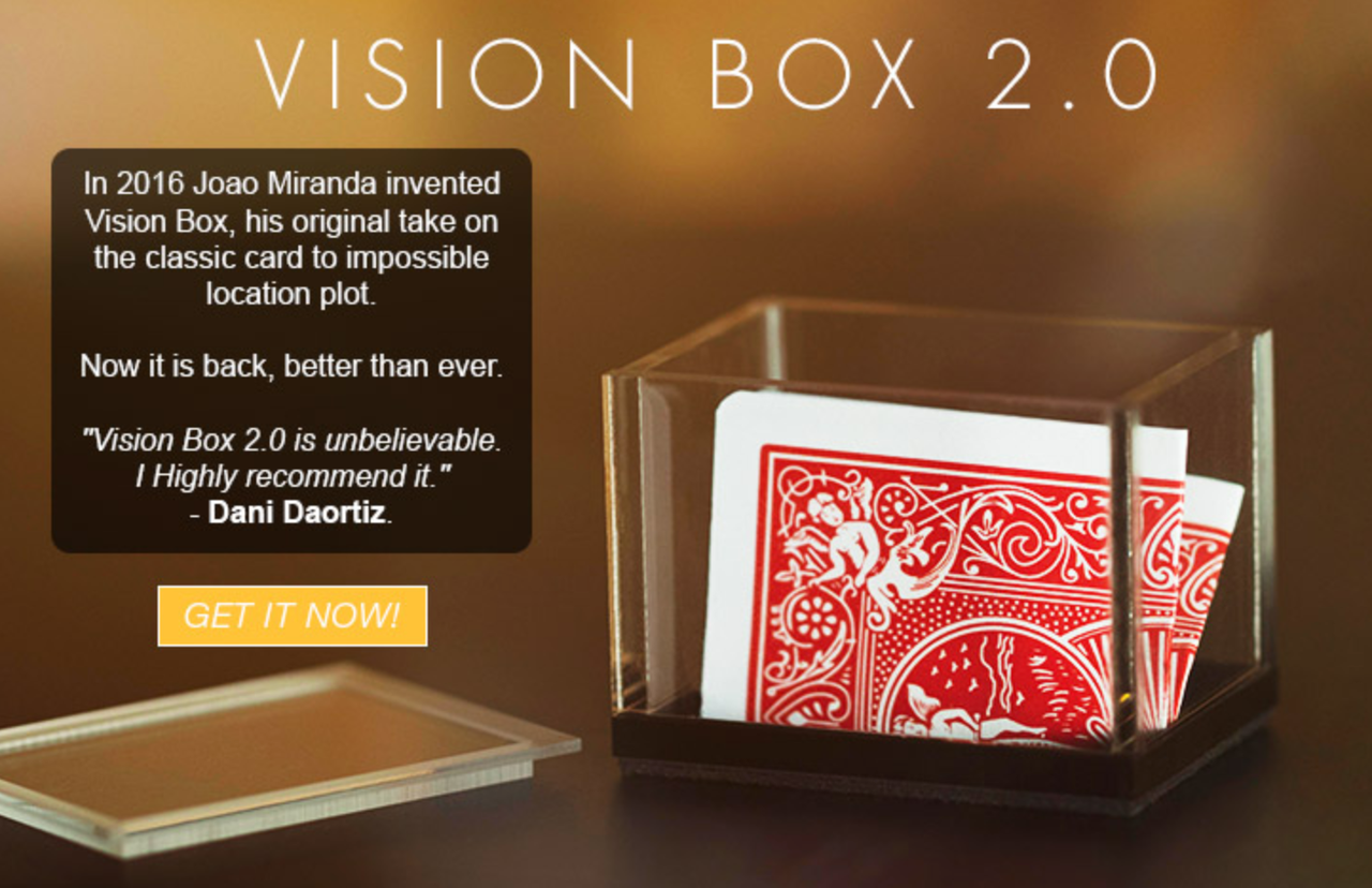 Vision Box 2.0 by João Miranda Magic - Trick