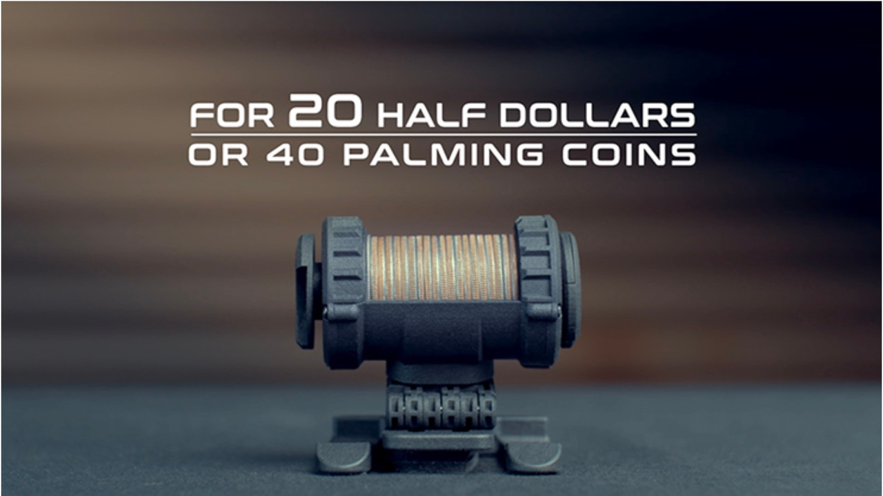 Hanson Chien Presents 20HDD (20 Half Dollar Dropper) by Ochiu Studio (Black Holder Series) - Trick