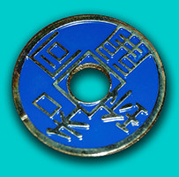 Chinese Coin - Blue