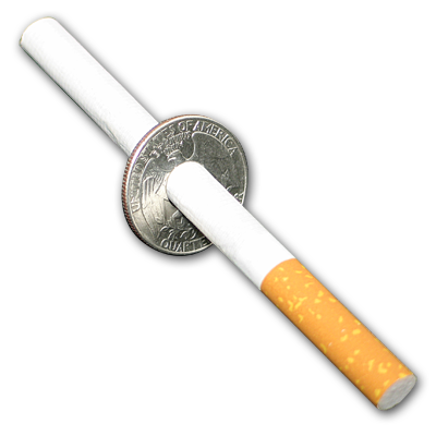 Cigarette-thru-Quarter