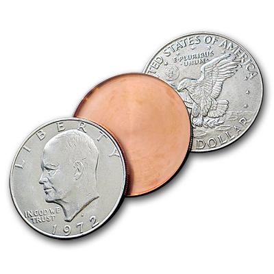 Expanded Eisenhower Dollar Shell Tails