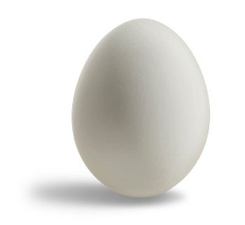 Egg, Rubber Hollow w/ Hole - Brown
