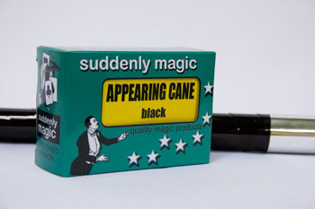 Appearing Cane, Plastic, Black - Suddenly