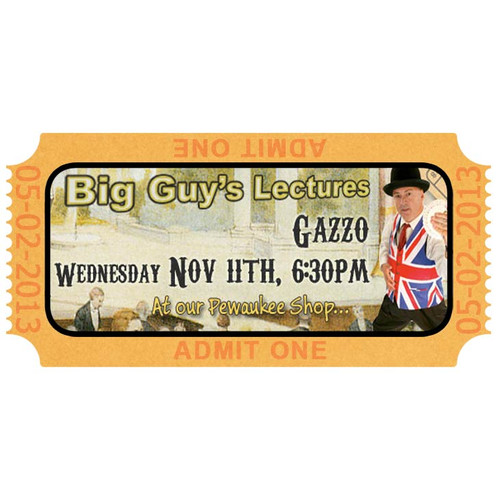 Gazzo 2015 Lecture Advance Tickets $20.00 ($25 at door)