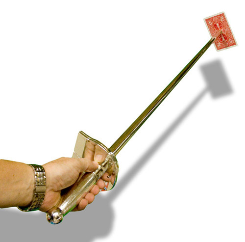 Card Sword, Compound Plastic - Silver