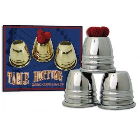 Table Hopping Cups & Balls- Chrome