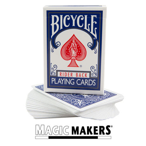Magic Makers Bicycle Stripper Deck Blue With 10 Bonus Tricks