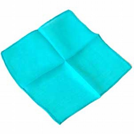 Turquoise 6 inch Colored Silks- Professional Grade (12 Pack)