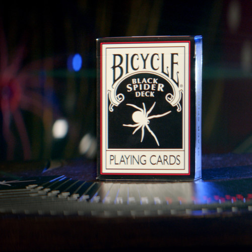 Black Spider Deck - Bicycle