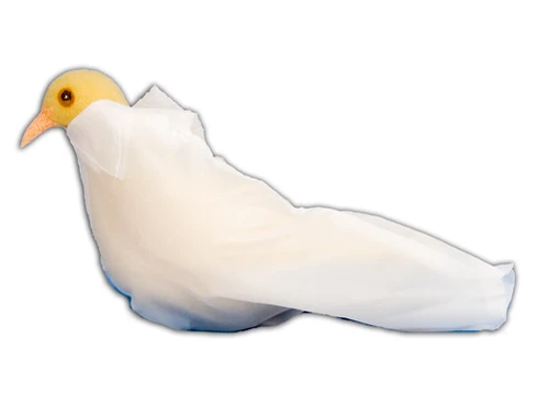 Dove Holder, Velcro -  White