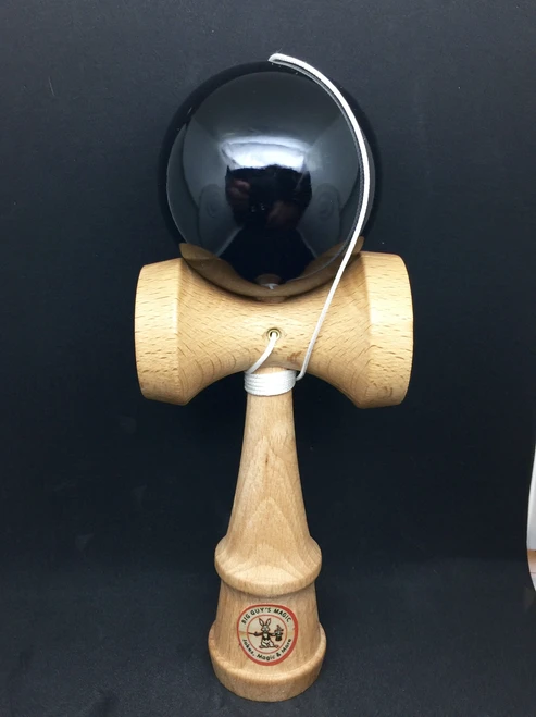 Hand Painted Kendama - BLACK By Big Guy's Magic