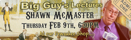 Shawn McMaster 2017 Lecture Advance Tickets $20.00 ($25 at door)