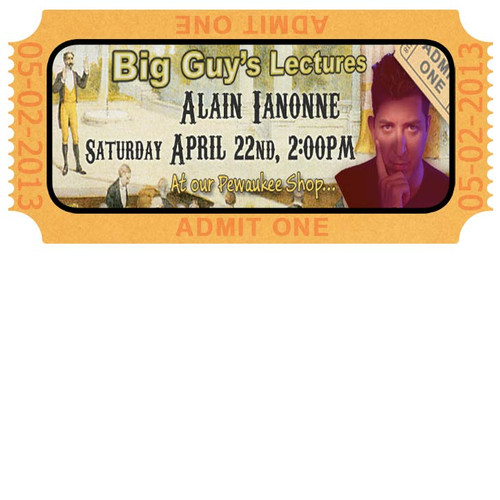 Alain Ianonne 2017 Lecture Advance Tickets $20.00 ($25 at door)