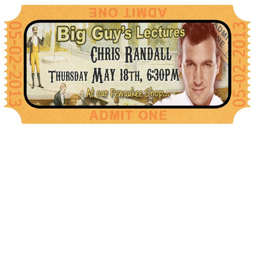 Chris Randall 2017 Lecture Advance Tickets $20.00 ($25 at door)