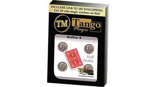 Autho 4 Half Dollar (D0178) (Gimmicks and Online Instructions) by Tango - Trick