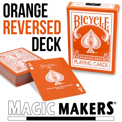 Reversed Back Bicycle Deck - Orange