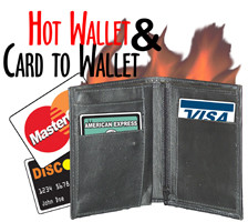 Hot Fire Wallet & Card to Wallet w/ Zipper