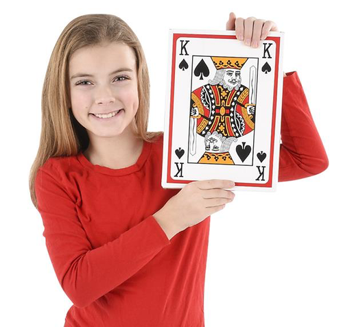 Economy JUMBO POKER CARD DECK 8.5" x 11.5"