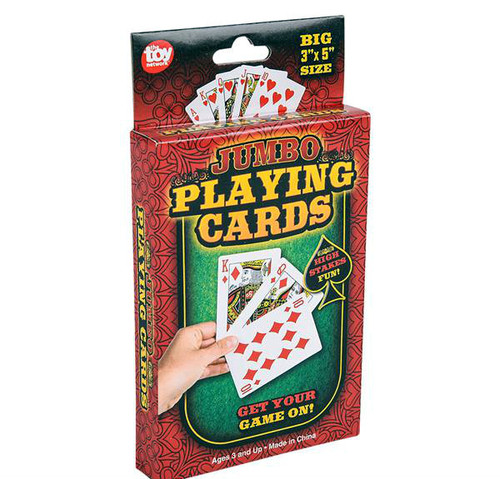 Economy LARGE POKER CARD DECK  3" x 5"