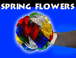 Spring Flowers Mylar, Medium 8 Inch