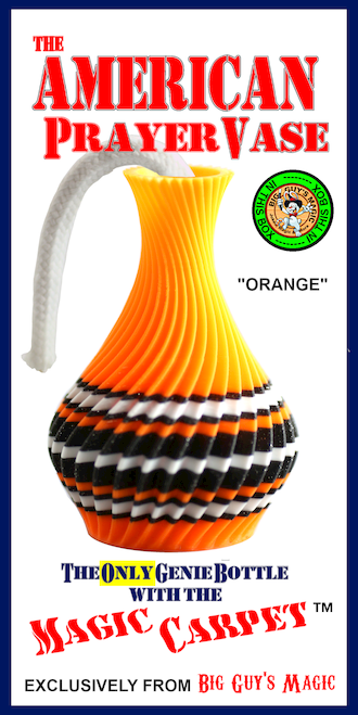 The American Prayer Vase - Genie Bottle (ORANGE) by Big Guy's Magic