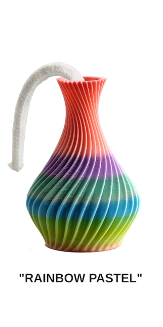 The American Prayer Vase — Rainbow Pastel