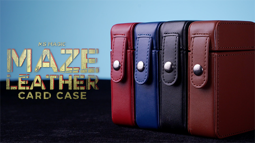 MAZE Leather Card Case (Black) by Bond Lee - Trick