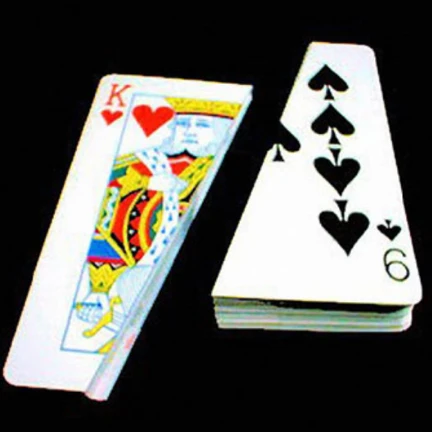 Comedy Split Deck Jumbo-Blue Bicycle Playing Cards By Viking Magic