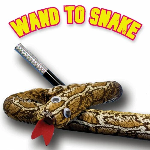 $SALE$ Professional Wand to Snake (12" metal Wand To 3 foot Cloth Snake)