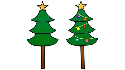Christmas Tree Paddle Set by HP Creations & Ed Alonzo