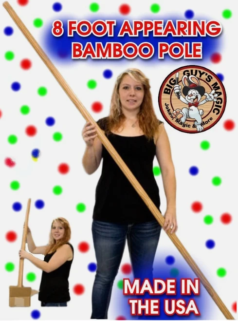 Appearing Bamboo Pole - 8 Foot By Big Guys Magic
