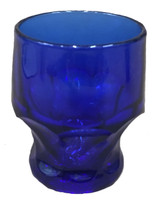 Al Johnson's Blue Glass Water Tumbler