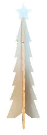 Large Scandinavian Wood Christmas Tree