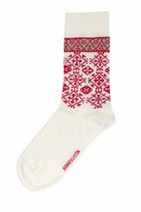 Bengt & Lotta Fjällnäs Socks (White/Red)