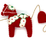 Felt Dala Horse Garland