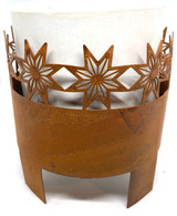 Metal Outdoor Candle Holder -Stars