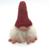 XSmall Red Gnome Handmade Swedish Wool