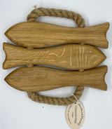 Three Fish Wood Trivet